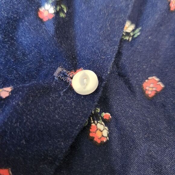 Mini World vintage circle prairie dress blue floral size 8 girls - Picture 12 of 12